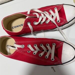 Converse Red Canvas Shoes